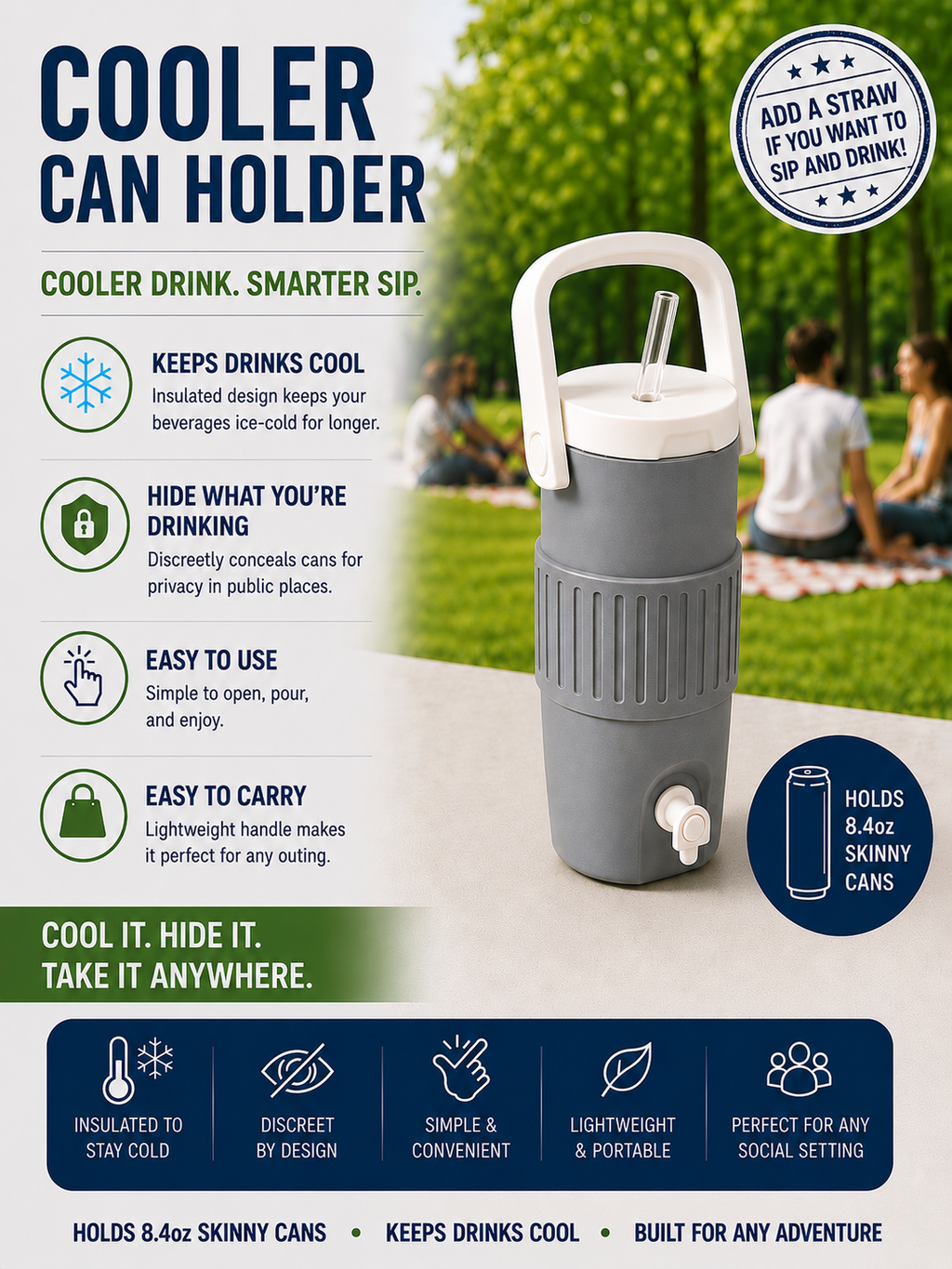 Cool Can Holder 8.4oz